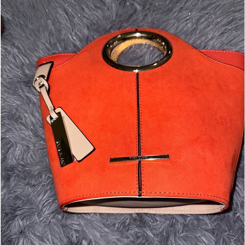 River Island Orange Handbag. Worn Twice